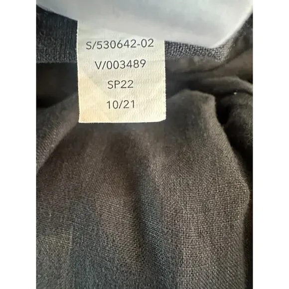 Athleta Cabo Linen Jogger Pant Faded Black Zip Pocket Pants Women's Size 8 - Picture 10 of 13